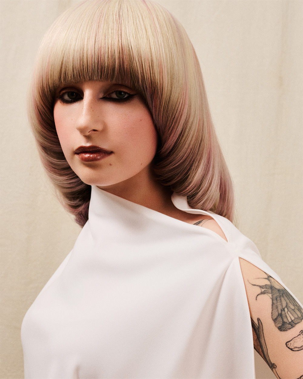 Blonde and Pink Page Boy - Josh Goldsworthy and Sophie-Rose Goldsworthy - BHA South West Hairdresser of the Year 2026 Finalist Collection
